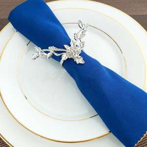 Anneaux de serviette de qualité supérieure pour table à manger, supports décoratifs réutilisables pour mariages, fêtes et occasions spéciales - Product Image 3