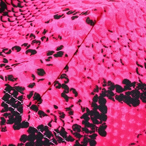 Pink Snake Print <b>Bikini</b> <b>Set</b> Women High Waist Two Piece Adjustable Strap <b>Triangle</b> Swimwear Summer Beachwear Wholesale - Product Image 2