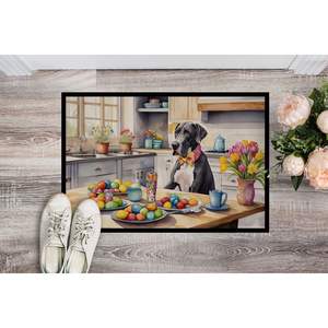 Great Dane <b>Doormat</b> for Indoor and Outdoor Use New 18H X 27W Non-Slip and Washable Low Pile Decor for Easter Entryway - Product Image 2