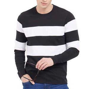Chemise habillée homme manches longues de haute qualité en coton/fibre de bambou, noire unie, respirante, infroissable, col rabattu, été - Product Image 1