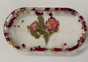 Decorative Handmade Resin Tray For Luxury Bedroom <b>Dressing</b> <b>Table</b> And Jewelry <b>Storage</b> Solution - Product Image 1