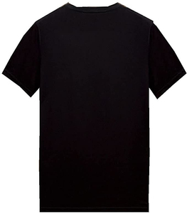 T-shirt noir à manches courtes pour homme avec motif dragon en strass, col rond, style chinois, coupe régulière, tricoté, décontracté, personnalisé, ample - Product Image 4