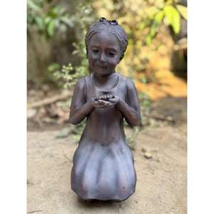 Estatua de Bronce de Niña Hecha a Mano, Tamaño Real, Figura Decorativa para Jardín, Suministros de Decoración para Eventos, Venta al Por Mayor - Product Image 4