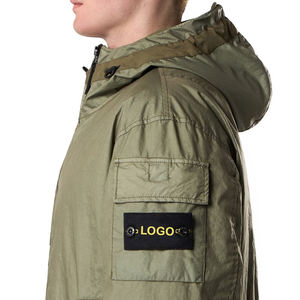 Veste matelassée légère à capuche pour homme, personnalisée, en membrane technique, résistante à l'eau, coupe-vent, pour le sport et l'urbanisme - Product Image 4