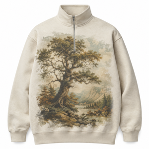 Sudadera Oversize Unisex con Forro Liso y Media Cremallera, con Logotipo Personalizado, Estilo Moderno Streetwear, de Forro Polar para Invierno, Venta al por Mayor - Product Image 1