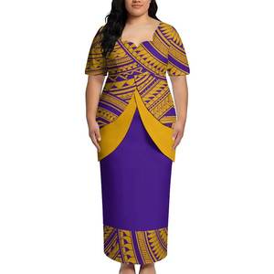 Robe longue personnalisée pour femme, imprimée, à manches courtes, décontractée, mode estivale, grandes tailles, fabricant OEM ODM, vente en gros en vrac - Product Image 3