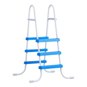 Scaletta a 3 gradini in acciaio a forma di A per piscina fuori terra, per Spa da esterno con parete alta 36 pollici, capacità 300 libbre, gradini per ingresso/uscita - Product Image 1