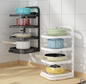 Estante Metálico Multicapa OEM/ODM para Ollas de Cocina, Organizador de Utensilios de Cocina para Encimera, Soporte para Armario - Product Image 4