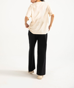 Camiseta de Manga Corta para Hombre y Mujer, 100% Algodón, Color Puro, 180g, con Impresión de Logotipo Personalizado, Venta al Por Mayor - Product Image 4