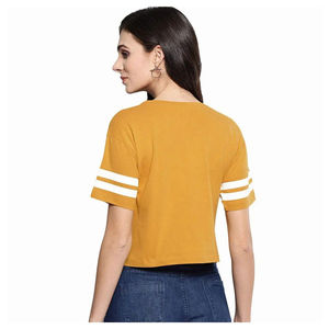 Camiseta Corta de Verano de Alta Calidad para Mujer, Talla Grande, Transpirable, 100% Algodón, Antiarrugas y de Secado Rápido, Hecha en Pakistán - Product Image 3