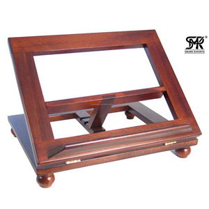 Adjustable Eco-Friendly Handmade Wooden Book Stand <b>Foldable</b> Reading Holder for Quran Bible Cookbook Laptop <b>Desk</b> Stand Home - Product Image 5