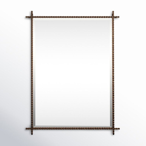 Bohemian Rectangular <b>Wall</b> <b>Mirror</b> with Natural Rattan Frame Bathroom <b>Living</b> <b>Room</b> Decorative <b>Mirror</b> Frame - Product Image 1
