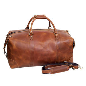 Bolsa de Viaje de Cuero Genuino de Grano Completo, Estilo Vintage, Bolsa de Fin de Semana para Hombre con Cierres Resistentes e Interior Espacioso - Product Image 5