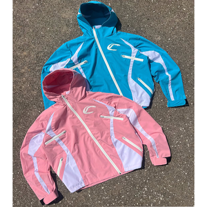 Unisex Hooded Windbreaker Jacket Color Blocking Quick Dry Sporty Lightweight nylon Full Sleeve Zipper Fly Spring Adult Tracks - Product Image 1