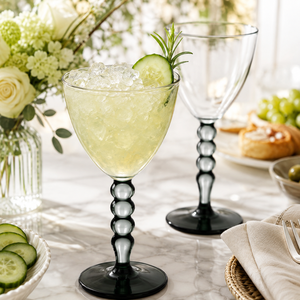 Verres à cocktail colorés en borosilicate faits à la main de 320 ml, sans plomb, coupe Martini, verrerie de bar réutilisable en gros - Product Image 1