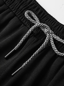 Pantalones Cortos Deportivos Transpirables de Verano para Hombre con Bolsillos, Cintura Alta con Cordón Ajustable, Pantalones Cortos para Gimnasio y Running con Logotipo de Fitness - Product Image 4