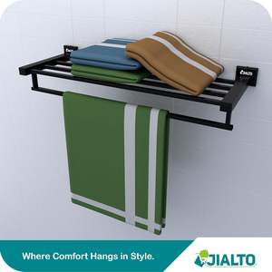 Toallero Plegable de Acero Inoxidable de 24 Pulgadas para Baño, Ahorra Espacio, Duradero y Elegante, Accesorios de Baño - Product Image 1