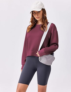 Sweat-shirt court à manches longues pour femme avec logo personnalisé – Design tendance - Product Image 3