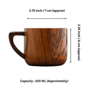 Tasses en bois de qualité supérieure, durables, fabriquées à la main, gobelets en bois à grain naturel, réutilisables, vaisselle pour boissons, cuisine, café, restaurant - Product Image 1