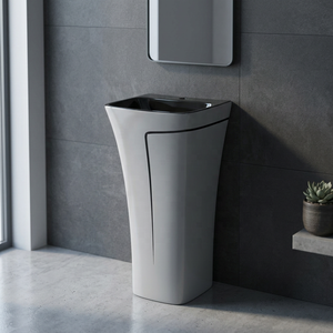 WC monobloc en céramique à siphon, double chasse, à poser au sol, pour salle de bain de luxe - Product Image 3