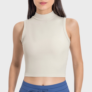 Camiseta sin mangas para mujer, informal, de verano, suave, lavada, chaleco deportivo, ligera, transpirable, para fitness y gimnasio - Product Image 2