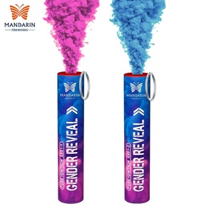 Bombe <span class=keywords><strong>fumigène</strong></span> colorée portative pour mariage de jour, fête de révélation du sexe de bébé, feux d'artifice, fabriquée en Chine - Product Image 1
