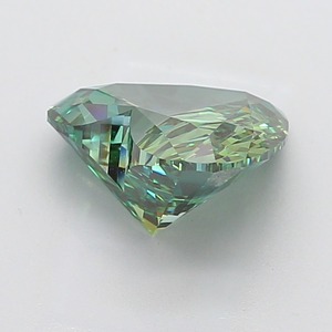 Diamant vert fantaisie de 5,03 carats, forme cœur, pureté VS1, certifié, diamant vert de luxe - Product Image 3
