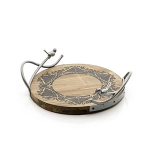 Plateau de service en bois à étiquette privée pour une expérience culinaire haut de gamme, créant une présentation de nourriture accrocheuse avec une surface lisse - Product Image 3