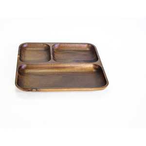 Polish Finished 4 Compartment Wooden <b>Trays</b> For Home decoration <b>Snacks</b> Cookie Nuts Serving Square Shape Decorative <b>Tray</b> & Dish - Product Image 4