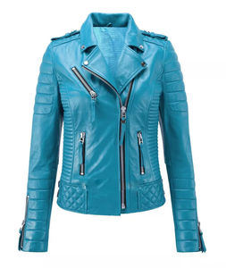 Chaqueta de cuero genuino para mujer, diseño nuevo de alta calidad, estilo casual, corte ajustado, moderno y transpirable, de Pakistán. - Product Image 1