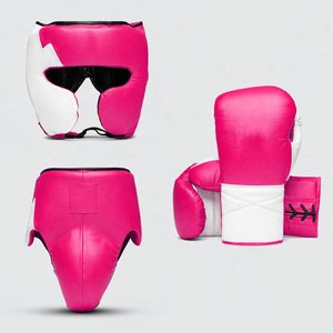 Ensemble de boxe sur mesure RTS, gants de boxe, protège-tête, protège-guêtres, cuir de vachette de haute qualité, kit d'entraînement MS-MZ-CBS-24 - Product Image 6