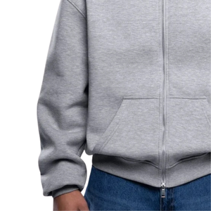 Sweat-shirt à capuche zippé personnalisé pour homme, en molleton épais, coupe décontractée, poche kangourou, OEM ODM - Product Image 5