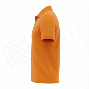 เสื้อโปโลผู้ชายไซส์ใหญ่ ผ้าฝ้ายพรีเมียม ปักโลโก้ตามสั่ง สีพื้น ปรับแต่งสีได้ แขนสั้น ใส่สบายสำหรับฤดูร้อน - Product Image 3