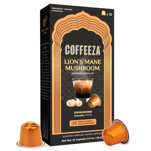 Capsules de café aux champignons Lion's Mane Coffeeza compatibles avec les machines Nespresso Original Line - Product Image 1