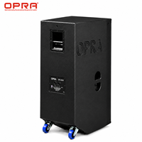 OPRA OP-2519 1500W Full Range 15 pouces 2 voies passif/actif haute sensibilité pour sonorisation professionnelle, écoles, concerts, églises, PA