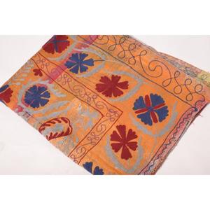 Indian Handmade Embroidered Kantha Suzani <b>Quilt</b> Vintage Cotton Floral Boho Home Bedspread <b>Throw</b> Blanket Bedding Eco-Friendly - Product Image 6