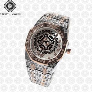 Charm_Jewells Luxury Men's Stainless Steel <b>Watch</b> <b>Case</b> Mechanical Movement Auto Date 40mm Dial 10 Bar Water Resistance Hollow - Product Image 6