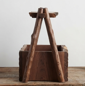 Organizadores de Almacenamiento de Madera para el Hogar, Color Marrón, Organizadores de Utensilios de Cocina, Caddy de Madera - Product Image 4