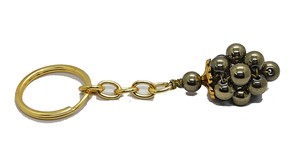 High Quality Crystal Keychain Stone Pyrite grapes <b>key</b> Chine natural Stone bead Healing <b>Key</b> Holder Gift Women <b>Key</b> <b>Chains</b> - Product Image 5