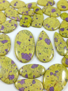 Wholesale Radha Arts Natural Yellow Purple Atlantisite Loose Gemstone Cabochon Healing Pendant 925 Sterling Silver Jewelry - Product Image 6