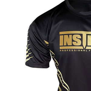 Rashguard de Manga Corta para MMA, 100% Poliéster, Sublimado Digitalmente, Ligero, Tejido OEM, Venta al Por Mayor Profesional - Product Image 4