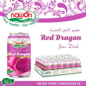 Bebida de Jugo de Pitaya Roja de Vietnam, Jugo Enlatado 330ML, NAWON, Alimentos y Bebidas, Bebidas Refrescantes al por Mayor, Bajo en Azúcar, Halal, Bebida Fría - Product Image 2