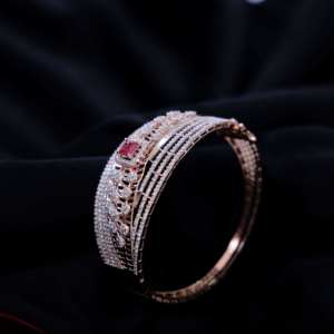 Trendy Oval 9K <b>Rose</b> <b>Gold</b> Rhodium Plated 4.91 CT SI GH Color Diamonds IGI Certified Natural Filled Diamond Bracelet Women - Product Image 1