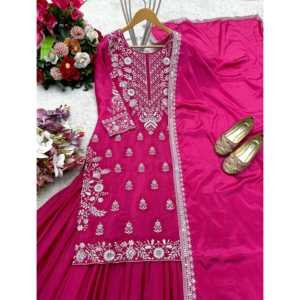 ชุด lehenga dupatta ชุดสำหรับปาร์ตี้ของผู้หญิงที่สวยงาม - Product Image 5