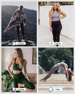 Leggings Deportivos Premium para Mujer, Cintura Alta, Control de Abdomen, Pantalones de Yoga Elásticos, para Gimnasio, Fitness, Running, Resistentes a Sentadillas - Product Image 3