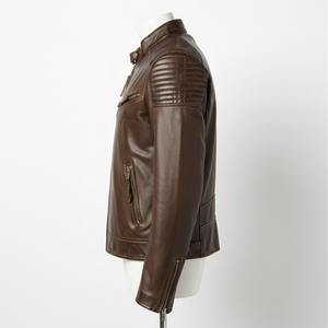 Nouvelle arrivée, veste blouson en cuir imperméable de haute qualité pour homme, design personnalisé, doublure en fourrure de vache, hiver, longue et fine - Product Image 3