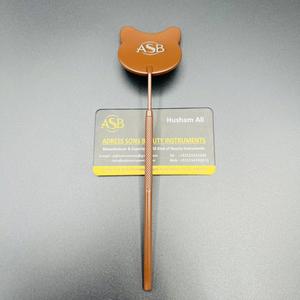 Espejo Profesional para Pestañas de Acero Inoxidable con Forma de Dibujo Animado, Color Marrón Chocolate, Punta Cuadrada de 13 cm, Impresión de Logotipo Personalizado - Product Image 1