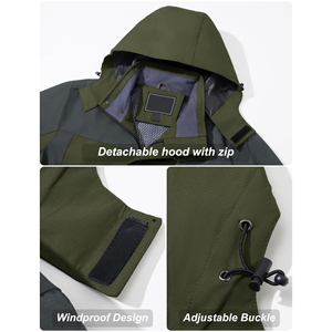 Nouvelle arrivée, veste de randonnée et de pêche pour hommes, imperméable, respirante, anti-UV, séchage rapide, logo personnalisé - Product Image 4