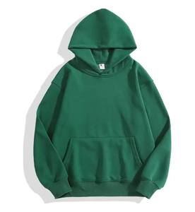 <b>Men's</b> Oversized Hooded <b>Sweatshirt</b> Solid <b>Black</b> 100% Cotton Cotton <b>Plain</b> Dyed Fleece Casual Pullover Hoodie Pocket Design Autumn W - Product Image 4