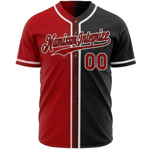 Uniformes de Softbol de Diseño Original para Parejas, con Malla Cosida de Poliéster, Logotipo Personalizado del Equipo, Bloques de Color, Camisetas de Béisbol - Product Image 4